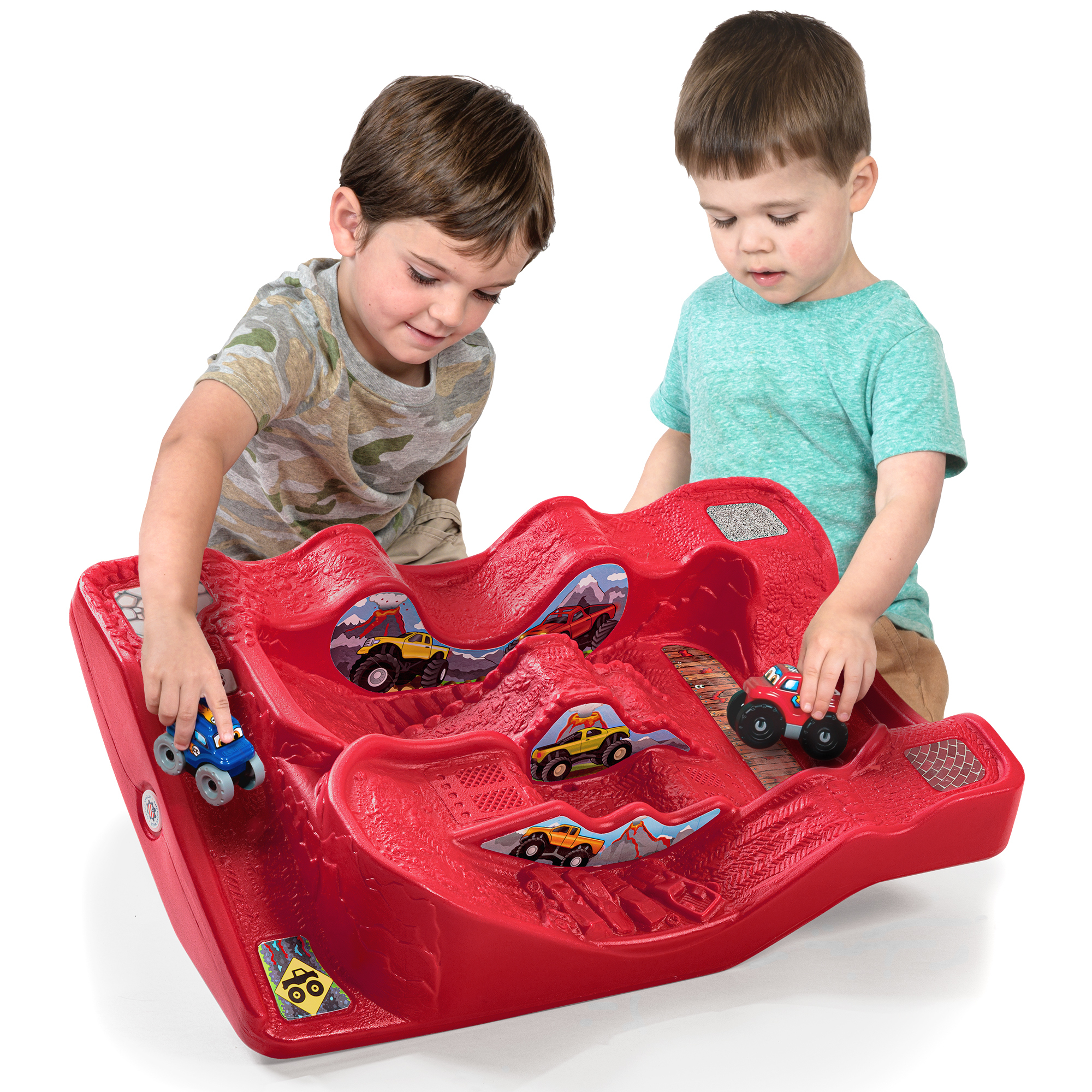 Simplay3 Company Monster City Extreme Wheels Track - Red, 2-Sided, Durable One-Piece Construction, Model# 221060-04